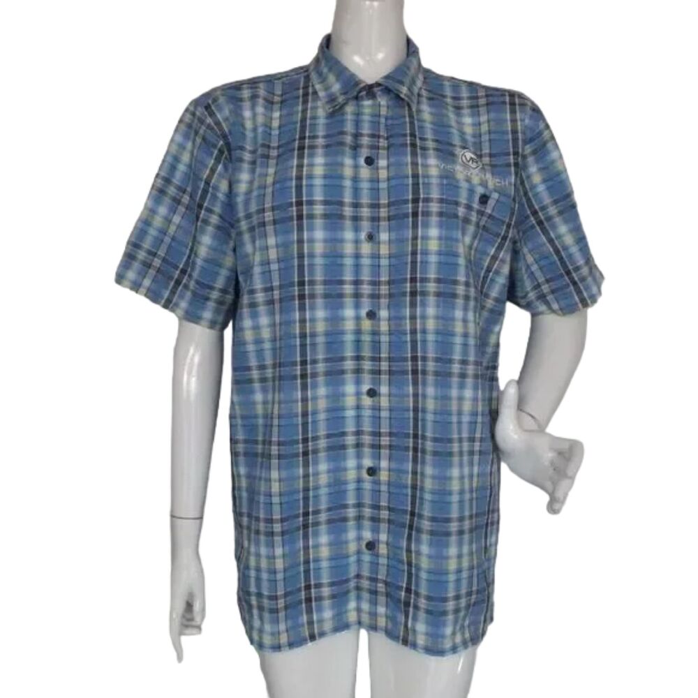 Patagonia Shirt, L, Puckerware/Seersucker, Short sleeves, Buttons, Victory Ranch